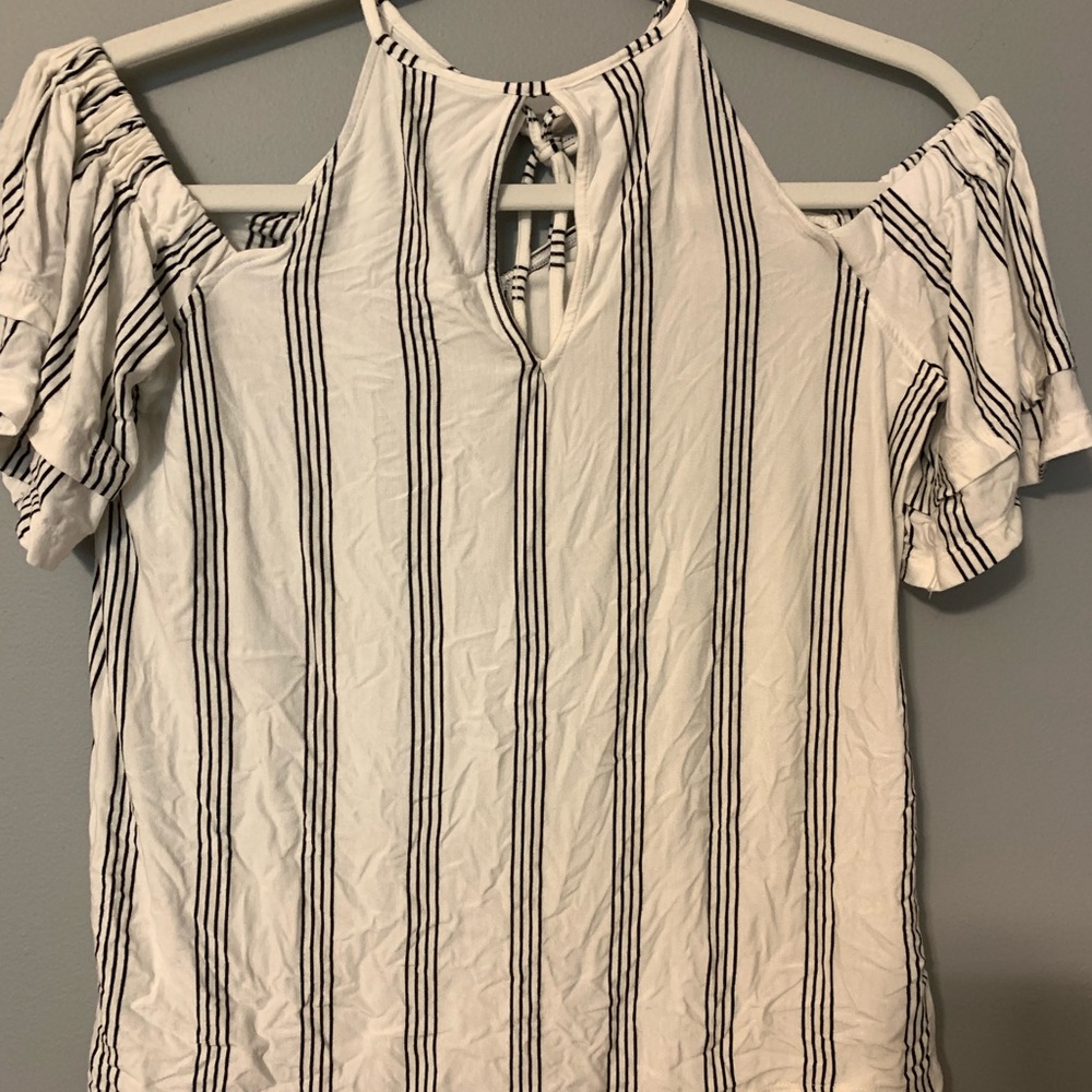 AE Soft and Sexy stripped high neck top small